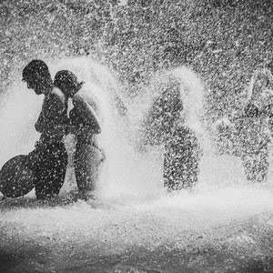 The Trocadero Bathers 08 Black and White Photo Limited Edition image 2