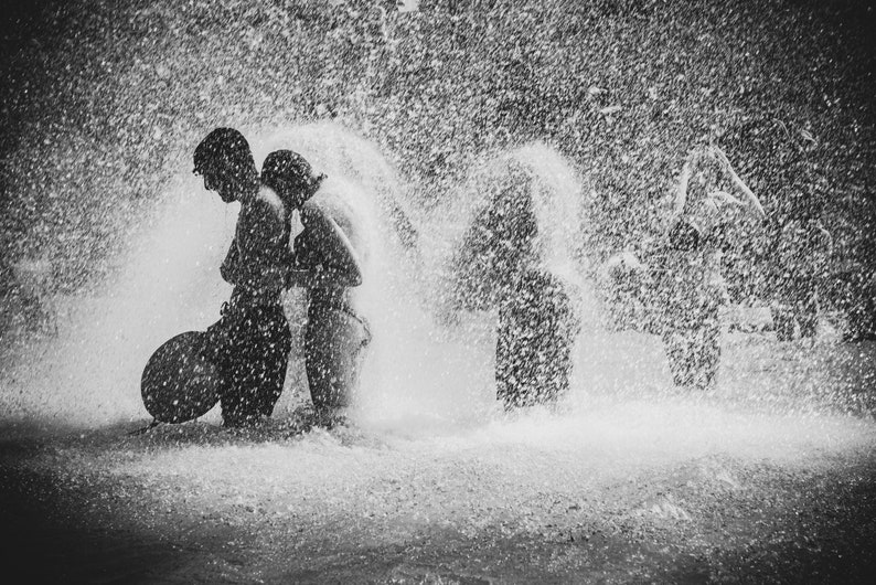 The Trocadero Bathers 08 Black and White Photo Limited Edition image 2