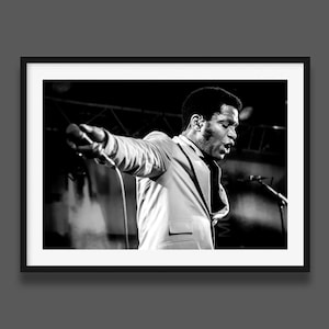 Vintage Trouble - Black and white concert photo in Paris. Home and apartment decoration, to frame for yourself or as a gift