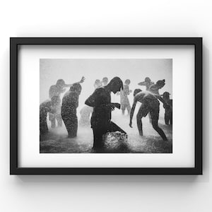 Les baigneurs du Trocadero Photo en noir et blanc Tirage Original en Edition Limitée Photographie Décoration Murale image 1