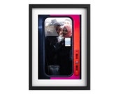 Urban photography - Intimate couple on the train in Paris, Urban art, Home decor, Gift idea