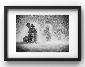 The Trocadero Bathers 08 - Black and White Photo - Limited Edition