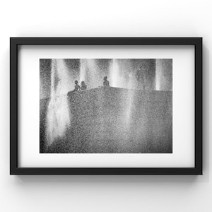 The Trocadero Bathers 04 - Black and White Photo - Limited Edition
