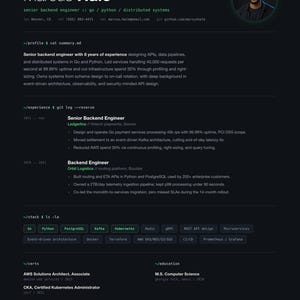 Backend Engineer Resume Template Canva | Software Developer CV | Modern Tech Resume | Instant Download