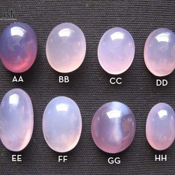 Purple Lavender Chalcedony Translucent Chatoyant Oval Cabochon (pick one) (batch2)