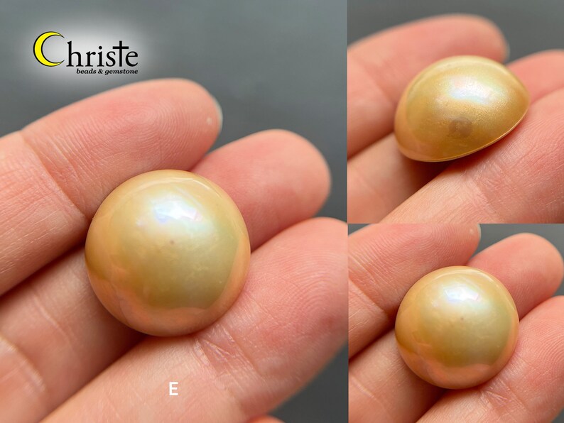 Organic Mabe Pearl Cabochon 17-18mm IB choose preferred color/pieces MB24 FEB003 image 9