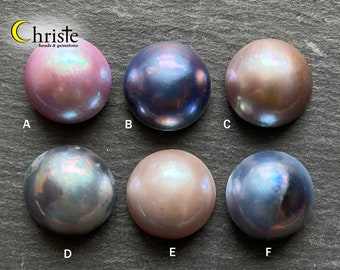 Organic Mabe Pearl Cabochon 17-18mm IB (choose preferred color/pieces) (MB24 FEB004)