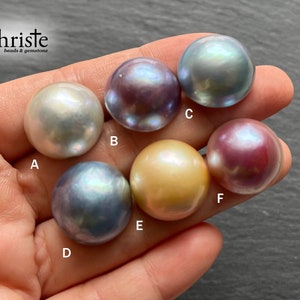 Organic Mabe Pearl Cabochon 17-18mm IB choose preferred color/pieces MB24 FEB003 image 2