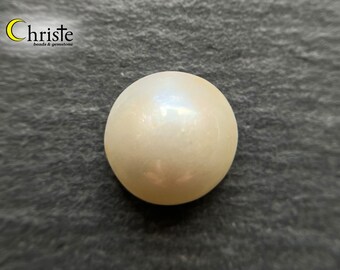 Ivory White Mabe Pearl Cabochon 11.2mm round SG2 (MB24 MAR004)