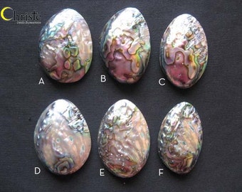 Abalone Paua Shell Cabochon freeform egg oval - choose one or all