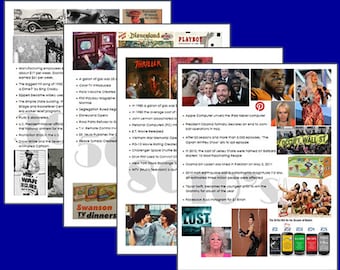 1920-2020 History Through the Decades Instant PRINTABLE Digital File - Etsy