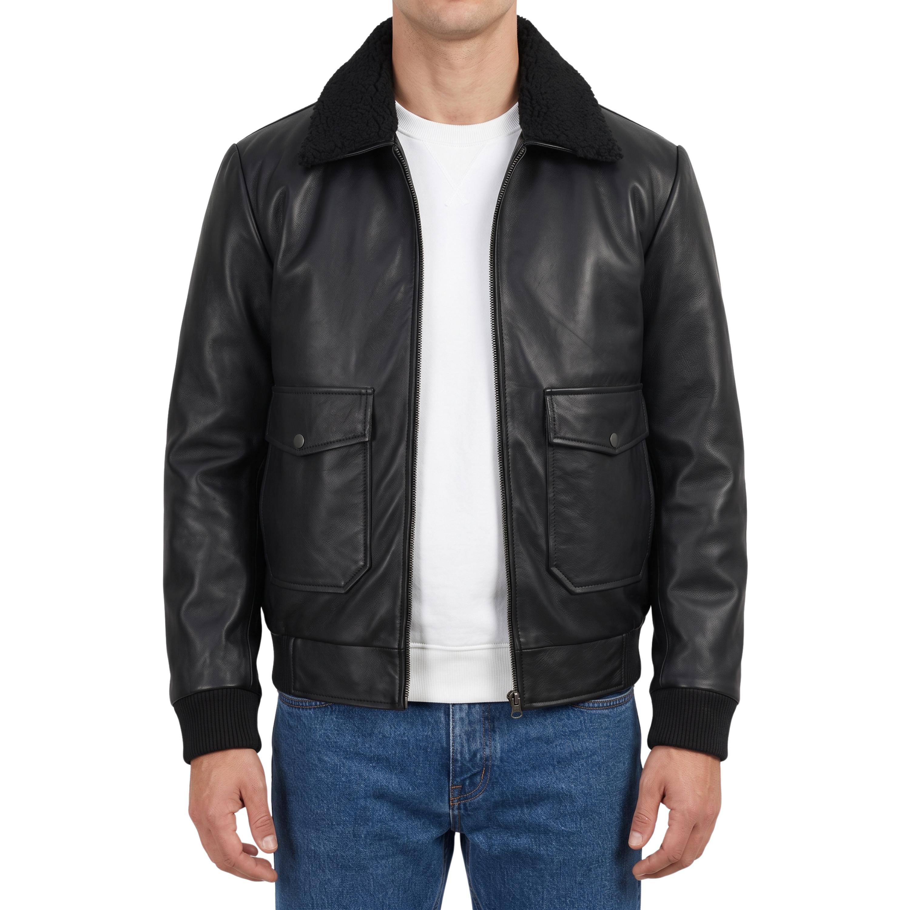 YOKE　DETACHABLE COLLAR JACKET Detachable Leather Jacket Collar - Etsy
