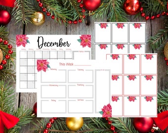 Christmas Planner Printable, Holiday Planner, Christmas Gift List, Christmas Binder, Christmas to do list, Christmas Gift Tracker, Gift Tags