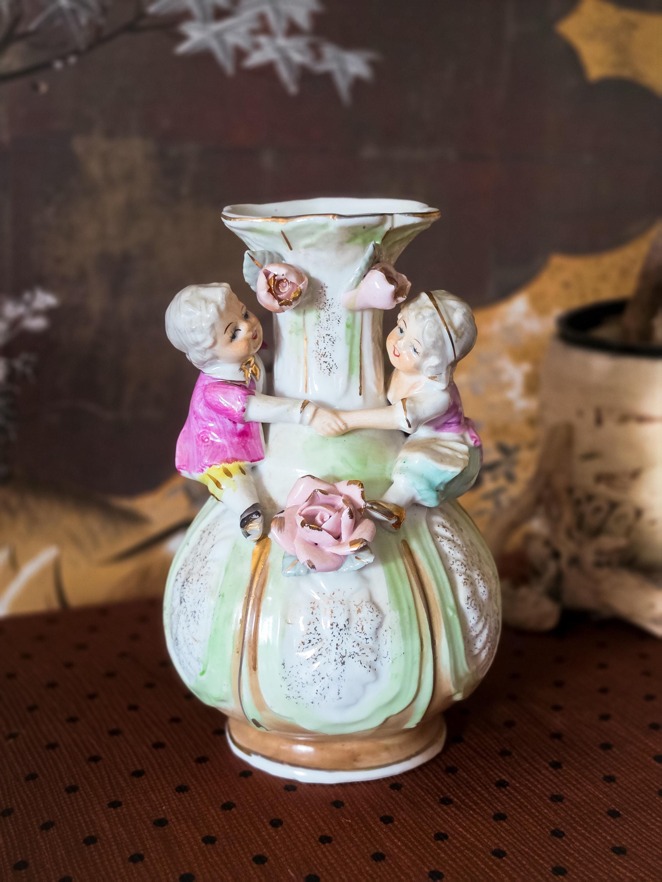 Victorian Figural Bud Vase - Etsy