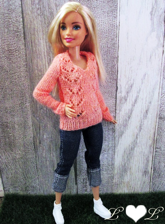 Hand-knitted Sweater for 1:6 Doll FR Action Dolls -