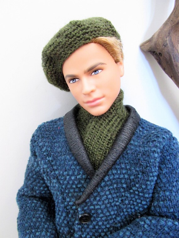 knitted army doll