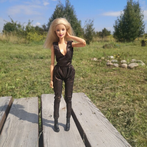 Hand made jumpsuit for 1:6 scale dolls, Barbie, FR, Poppy Parker, action dolls