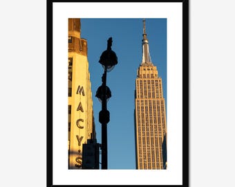 New York, Empire State Building, Colour Fine Art Print | NYC Giclée Wall Art (Unframed)