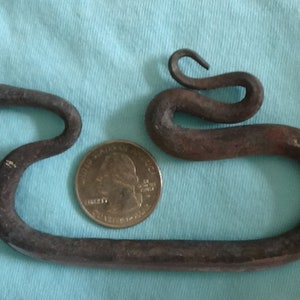 Featured in Muzzleloader magazine- Unique Hand-forged SNAKE design flint & striker set