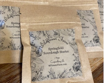 Organic Sourdough Starter, Springfield Sourdough Starter, Pennsylvania Sourdough Starter, Dehydrated Sourdough Starter
