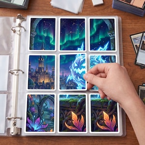 Electric Rodent TCG Binder Art Display, 6 Fantasy Designs (Digital Download)