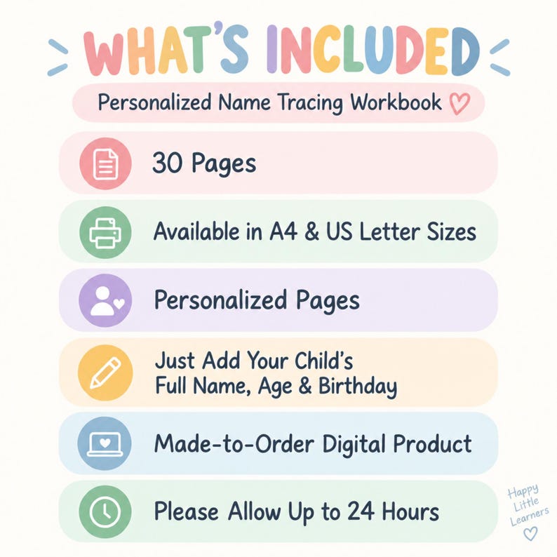 Personalized Name Tracing Workbook, Custom Name Practice, Preschool ...