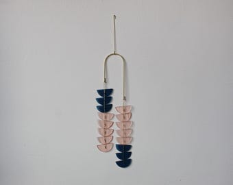 TANDEM SARTA #28 // stained glass decor, window decor, wall hanging, modern stained glass, minimal stained glass