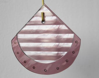 Pendant #43 // stained glass decor, window decor, wall hanging, modern stained glass, minimal stained glass