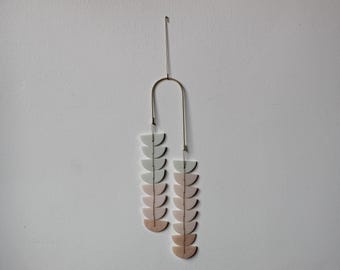 TANDEM SARTA #30 // stained glass decor, window decor, wall hanging, modern stained glass, minimal stained glass