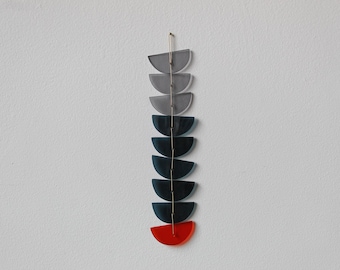SARTA #34 // stained glass decor, window decor, wall hanging, modern stained glass, minimal stained glass