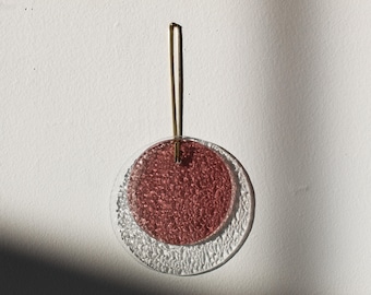 Pendant #8 // stained glass decor, window decor, wall hanging, modern stained glass, minimal stained glass