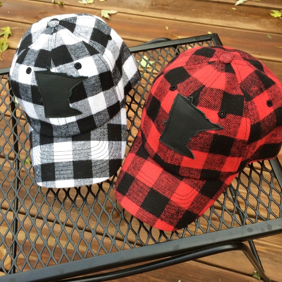 buffalo plaid baseball cap