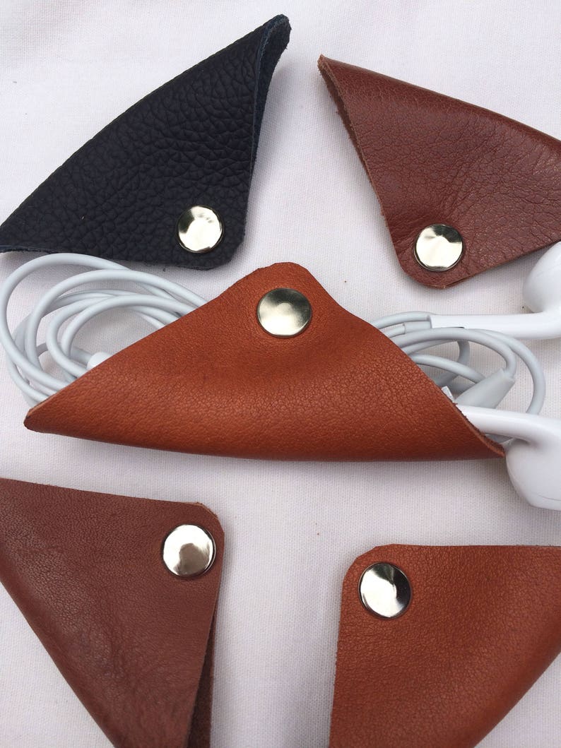 Leather Cord Wrap Cord Holder for Headphones,Charger Power Cord