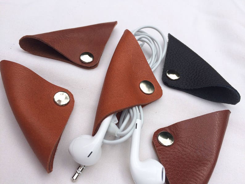 Leather Cord Wrap Cord Holder for Headphones,Charger Power Cord