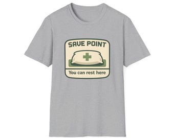 Save Point Nurse Cap T-shirt | Videospel Healing Retro