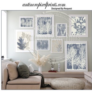 Collage Home Watercolor Decor Poster Gray Creme Tree Wall Art Print Set Includes 8 Art Prints Unframed 1589407879 image 1