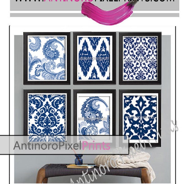 Damask Wall Art Etsy