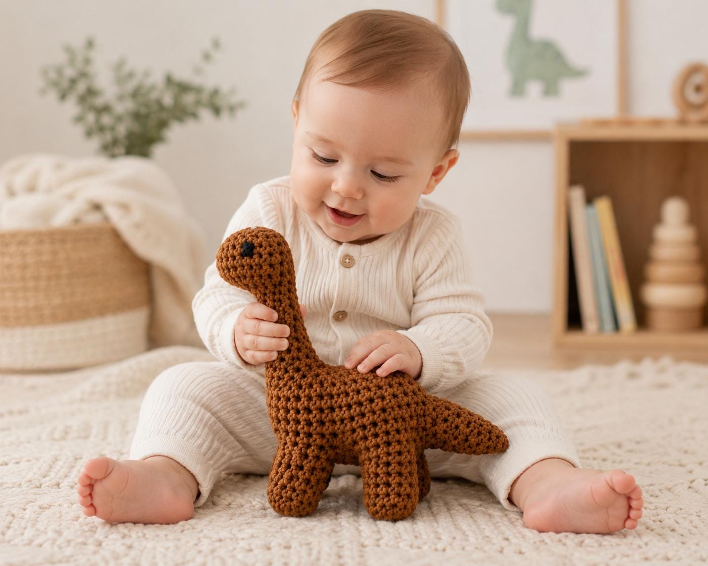 30 Brontosaurus Crochet Patterns for Cute Dino Gifts, Nursery Decor, and Plushies 31 Long Neck Dinosaur Crochet Pattern PDF | Cute Brontosaurus Crochet Pattern