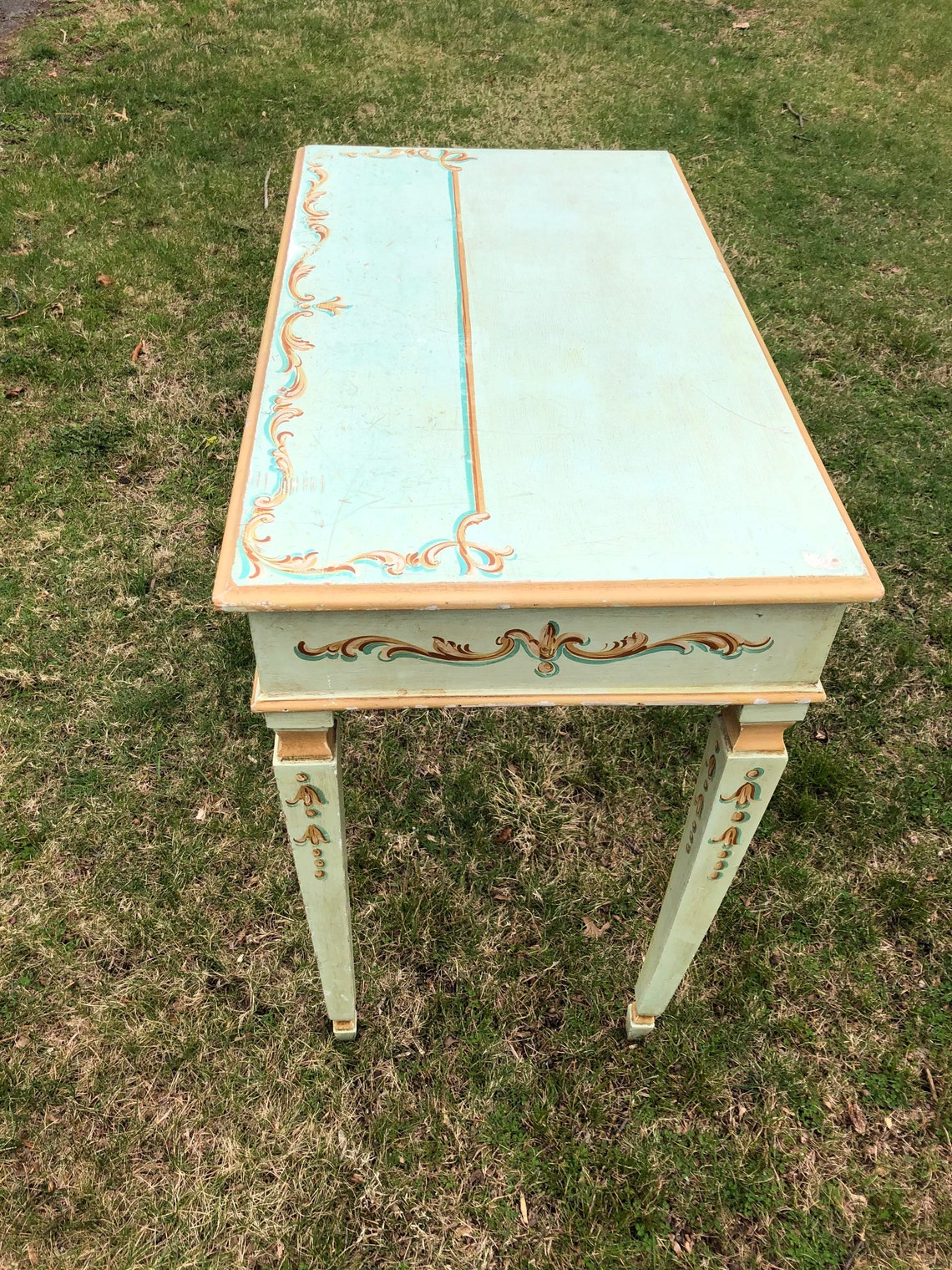 Hand painted desk Etsy