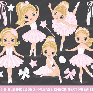 Ballerina Clipart - Vector Ballerina Clipart, Ballet Clipart, Ballerina Clipart, Tutu Ballerina Clipart, Ballerina Clip Art