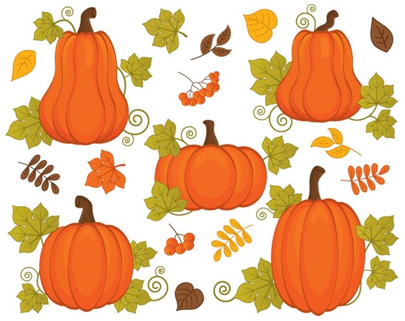 Download Pumpkins Clipart Vector Pumpkins Clipart Pumpkin Clipart | Etsy