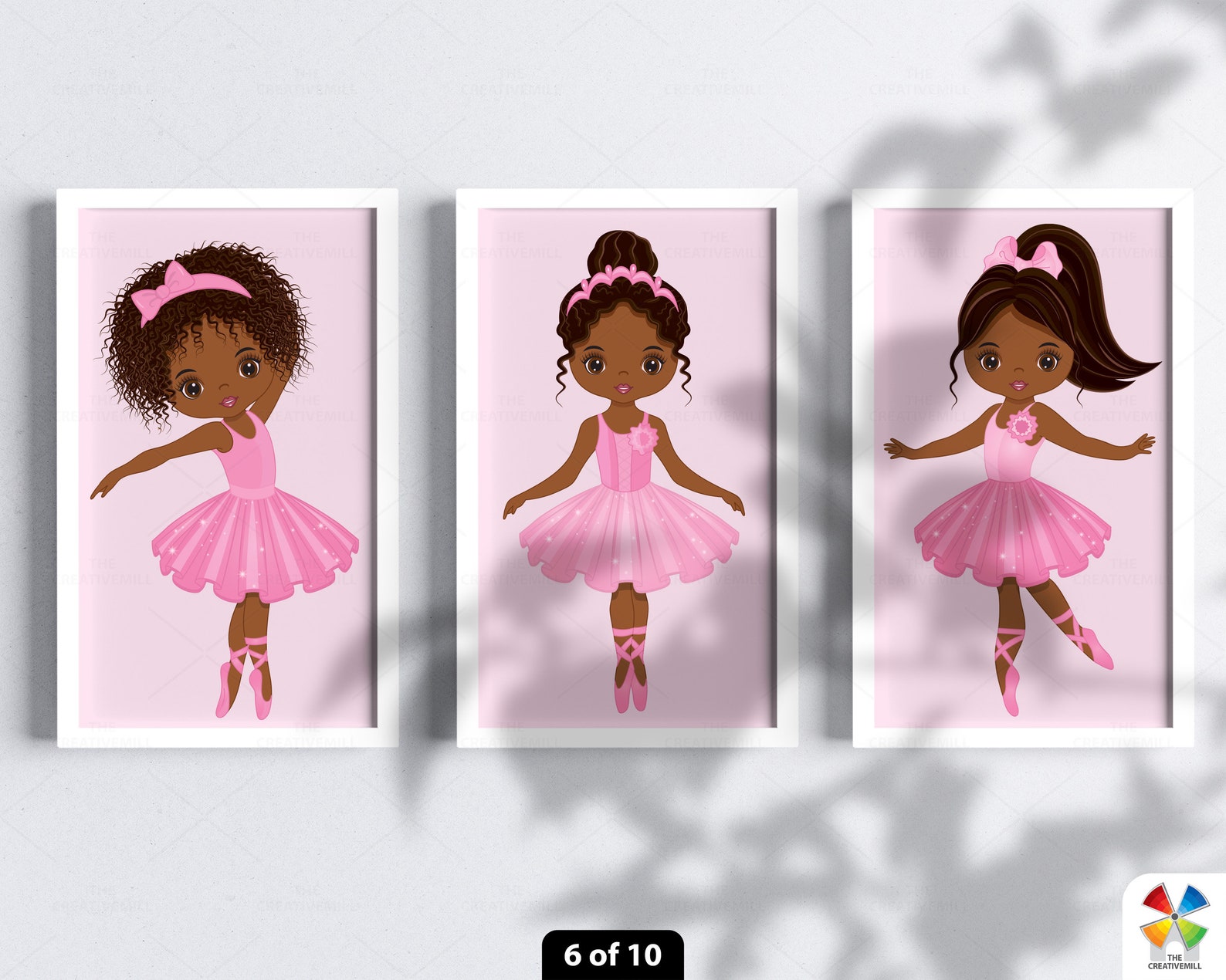 Ballerina Clipart Vector Ballerina Clipart African American - Etsy México