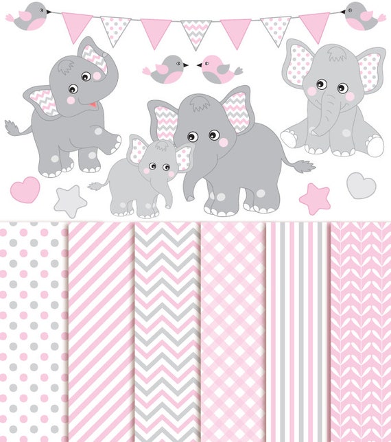 Free Baby Elephant Pink Svg 854 SVG PNG EPS DXF File