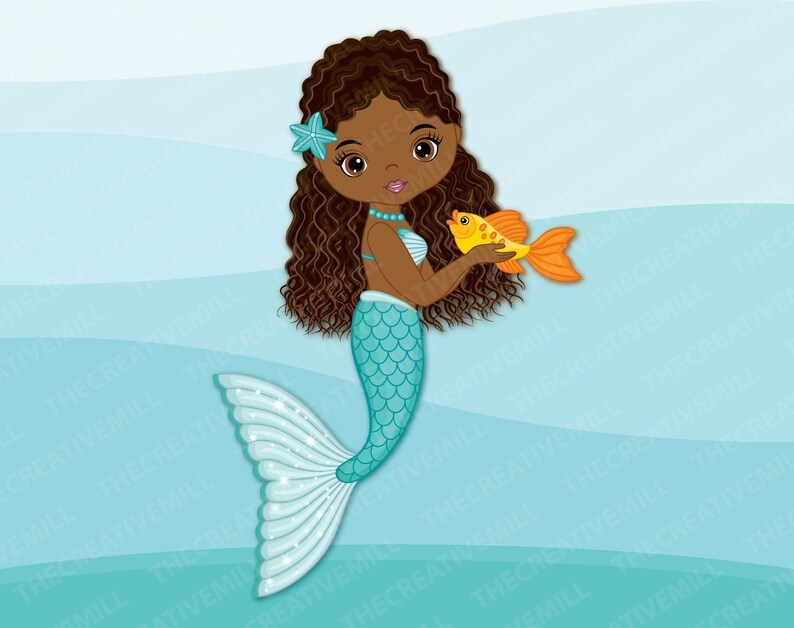 Free Free 160 Afro Mermaid Svg Free SVG PNG EPS DXF File