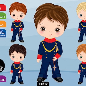 Spanische Admiral Erstkommunion Clipart, Vektor Kommunion, heilig, Bibel, niedlicher kleiner Junge, Kommunion PNG, religiös, Kind christlich Clip Art