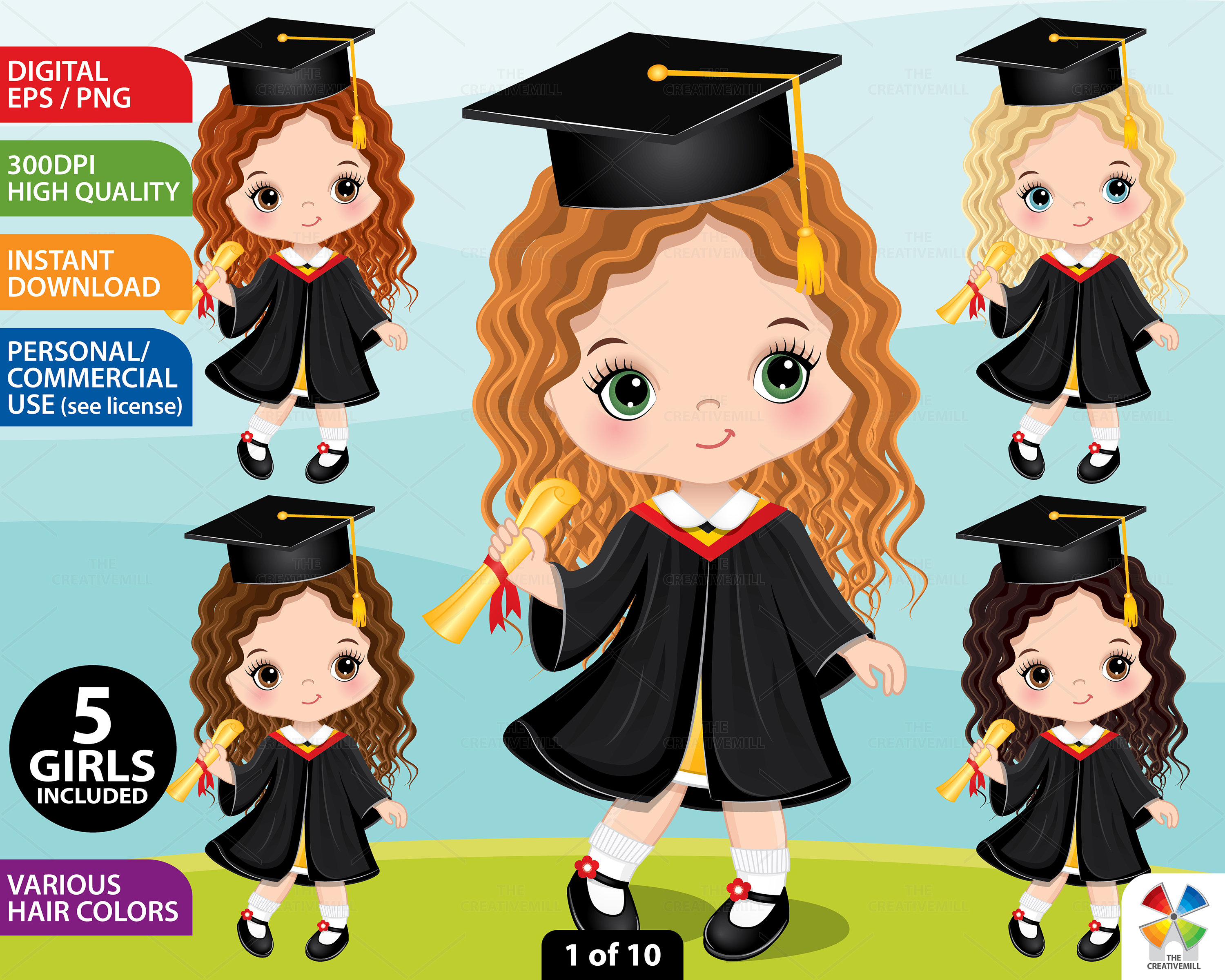 Clipart de formatura, vetor pré-escolar, aluno PNG, diploma, vestido de  formatura, boné, linda garota, loira, ruiva, escola de professores, criança  clipart - Etsy Portugal