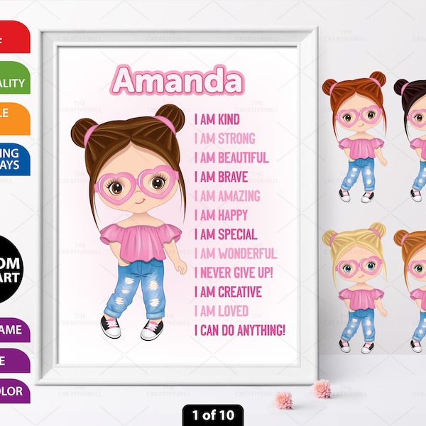 Little Girl Wall Art Etsy UK