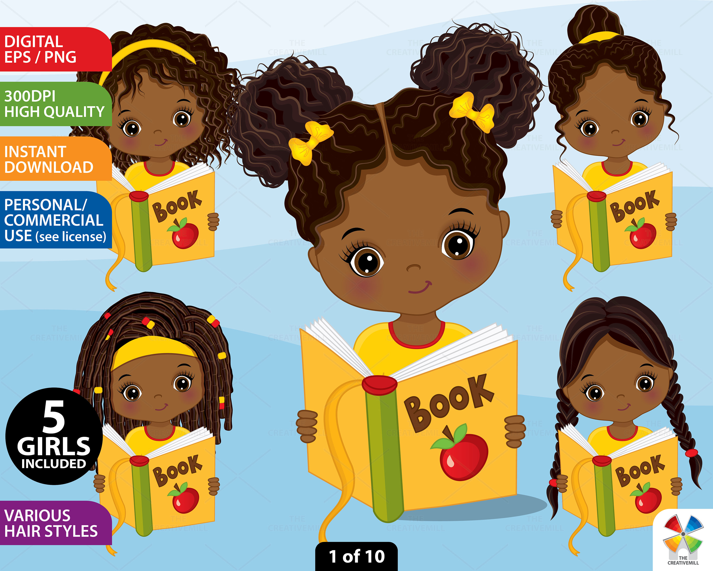Girl Reading Clipart Vector School Kid African American - Etsy New Zealand Girl Reading Clipart Vector School Kid African American - Etsy New Zealand