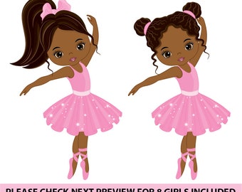 Cute Ballerina Girls Clip Art Set – Daily Art Hub // Graphics, Alphabets &  SVG