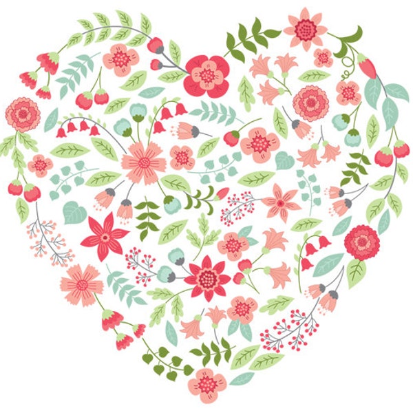 Heart Clipart - Etsy